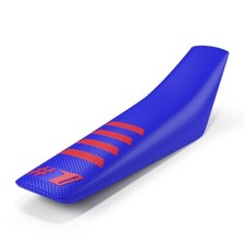 #1 One Gripper Ribbed Seat Cover Blue / Red Beta 125RR 200RR 250R 300RR