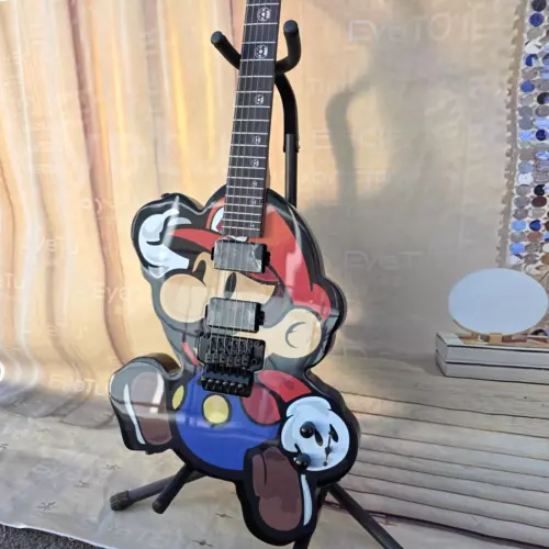 Mushroom figurine electric guitar P90 pickup with rosewood fingerboard
