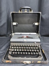 Vintage 1930's Royal Portable Model O Typewriter Black, Case thumbnail