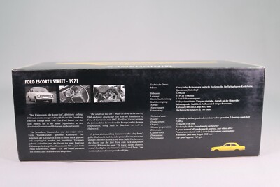 MINICHAMPS 1/18 – Ford Escort 1968 Jaune – Édition Limitée LE1022 (Boîte Défraîchie)