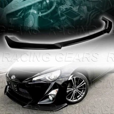 PAINTED BLACK CS STYLE FRONT BUMPER SPLITTER LIP FIT 13-16 TOYOTA 86/SCION FR-S
