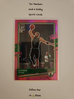 JAYSON TATUM 2020-21 Donruss Optic Basketball HYPER PINK PRIZM #77