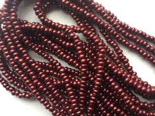 Czech 8/0 Seed Beads Metallic Stripes Picasso Rare Mixes