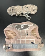 Dog Harness and Leash Set Reflective Mesh Adjustable Harnesses for Puppy S