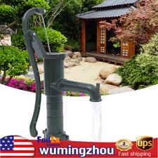 Hand Well pump Manual Deep Water Pump Cast Iron Handheld Press Garden