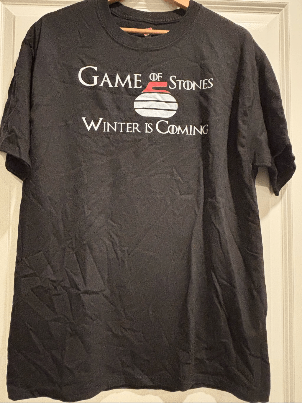 Game of Stones Graphic Tee in Large - Soft Cotton Vintage Style