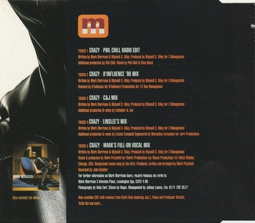 Mark Morrison - Crazy (CD 1 Single 1996) - Picture 3 of 3