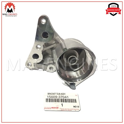15609-37041 GENUINE OEM TOYOTA BRACKET SUB-ASSY, OIL FILTER
