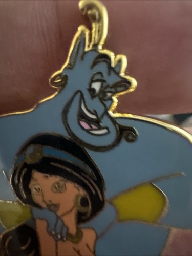 Disney Fantasy Pin Of Sexy Jasmine and Getting Shoulder Rub From The Genie LE100 - Picture 6 of 10
