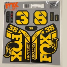 Fork Sticker for 2021 FOX 38 ENDURO Mountain Bike Bicycle Decals deep yellow