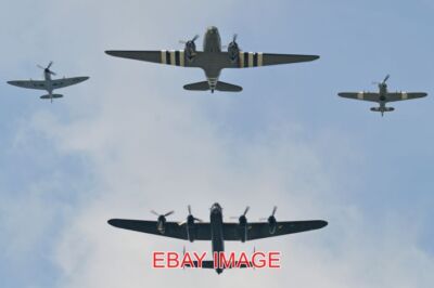 PHOTO  AEROPLANE RAF BBMF 'TRENCHARD FORMATION' - 2018 COSFORD AIRSHOW FOR THE 1