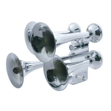 Train Horn 155 Decibels 4 Trumpet Chrome