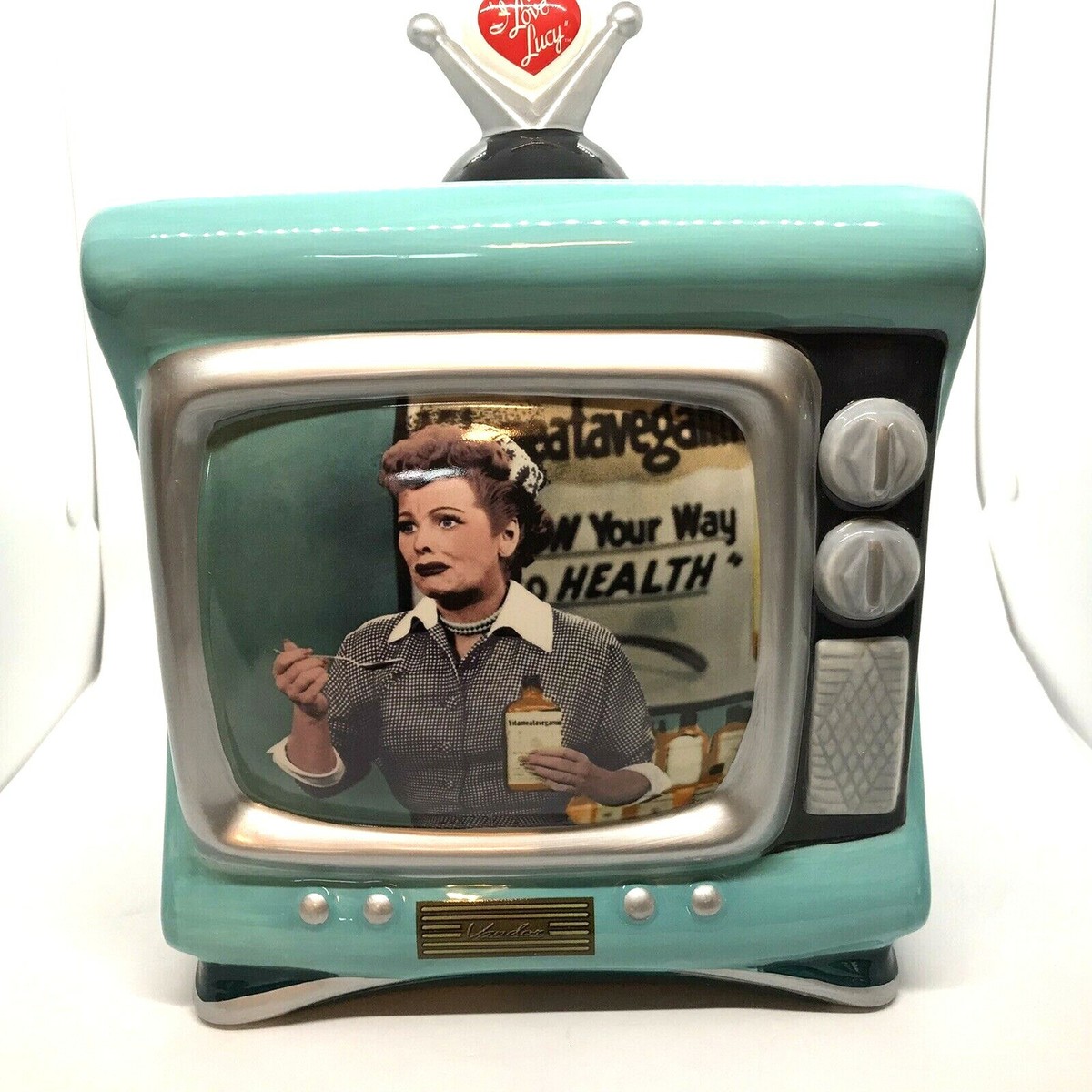 I Love Lucy Limited Edition Vitameatavegamin Talking TV Cookie Jar