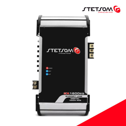 Stetsom EX 1600 EQ 1 Ohm Amplifier 1 Channel Full Range 1700 Watt Car Audio Amp 