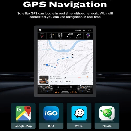 Autoradio 32 GB per Ford Kuga 13-17 NAVI Bluetooth autoradio GPS RDS Android 13 - Foto 10 di 18