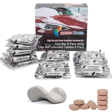 8 Pack Car Clay Bars Auto Detailing 400g And Clay Bar Lubricant Tablets 8 Pack