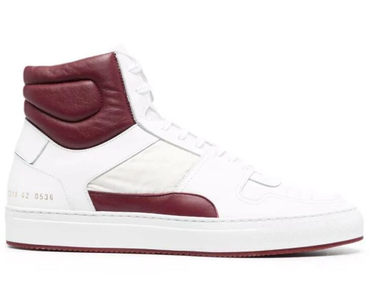 NUOVO CON ETICHETTE AW21 COMMON PROJECTS HIGH TOP 2319 42 ROSSO