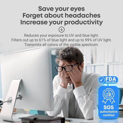Clarity & Comfort: Blue Light Blocking Screen Protector for 23-24 Inch Monitors - 第 4/11 張圖片