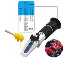 Refraktometer Honig Imker Zucker Gehalt, Brix 58-90%, Wasser 10-33% Baume 38-43-