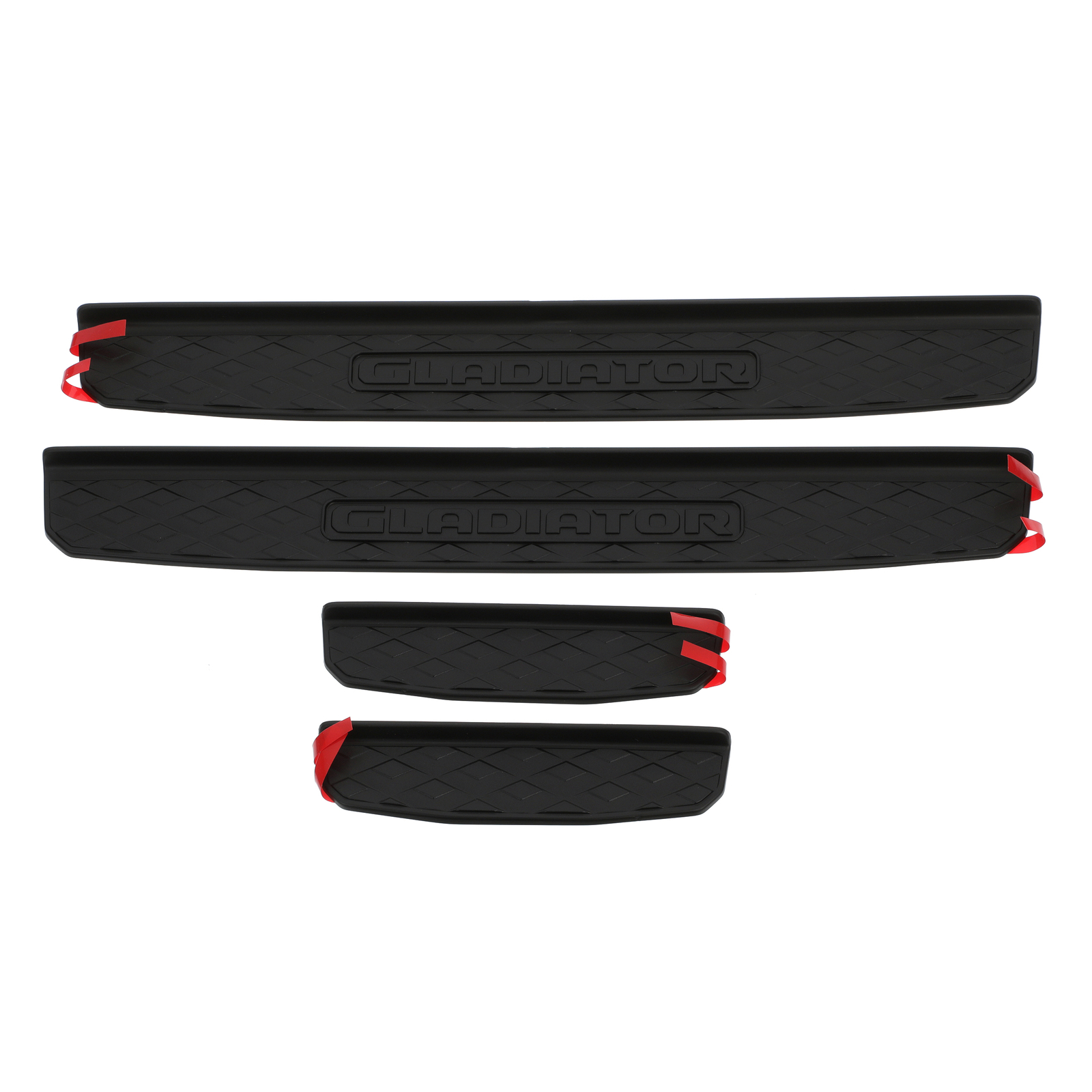 Kit de protectores de umbral de puerta negra para Jeep Gladiator 2020-2024 (N/P 82215551)