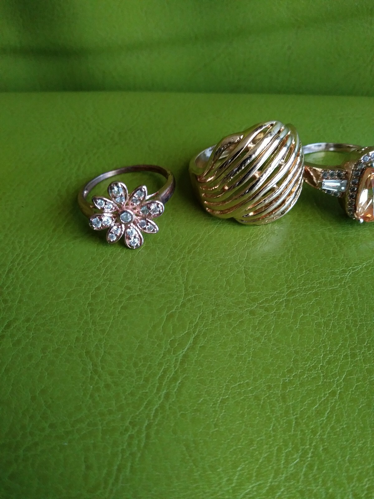 Rings Bronze colored Citrine Costume Jewelry Ring lot Size 9 eBay