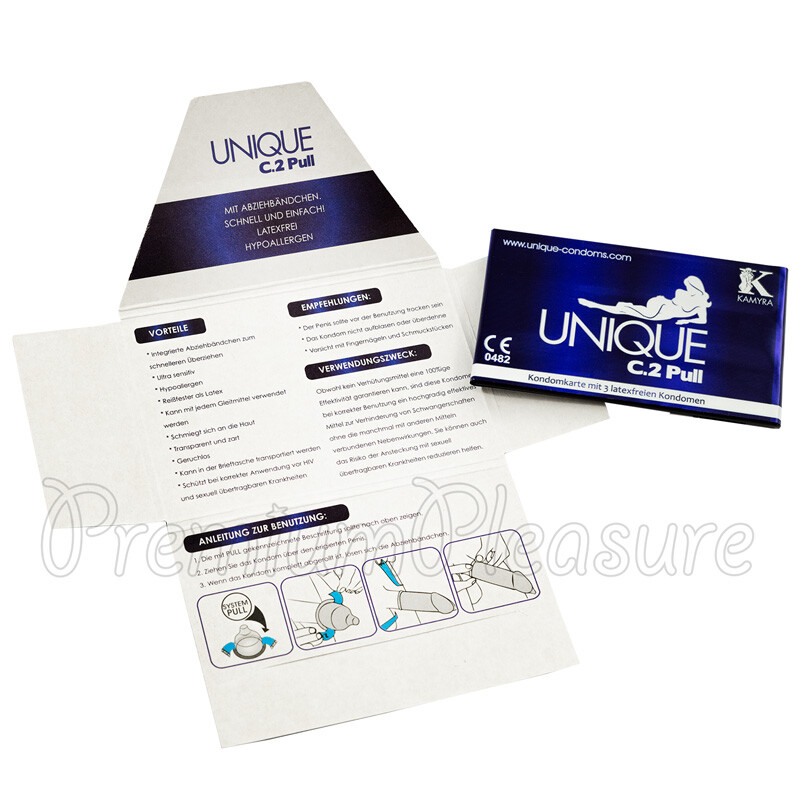 Kamyra Unique C.2 Pull condoms NonLatex Ultra Thin Sensitive Vegan 3 in Pack eBay