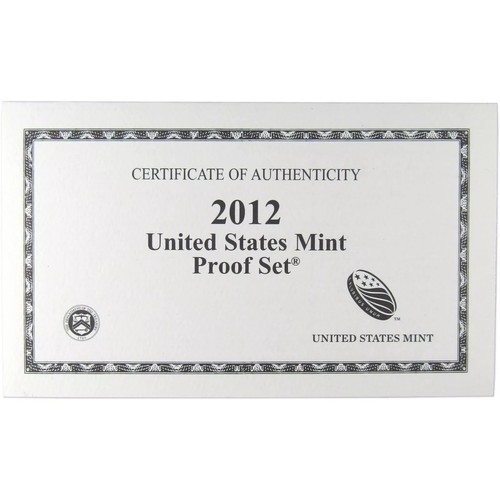 2012 Clad Proof Set U.S. Mint Original Government Packaging OGP COA* A41 - 第 8/8 張圖片