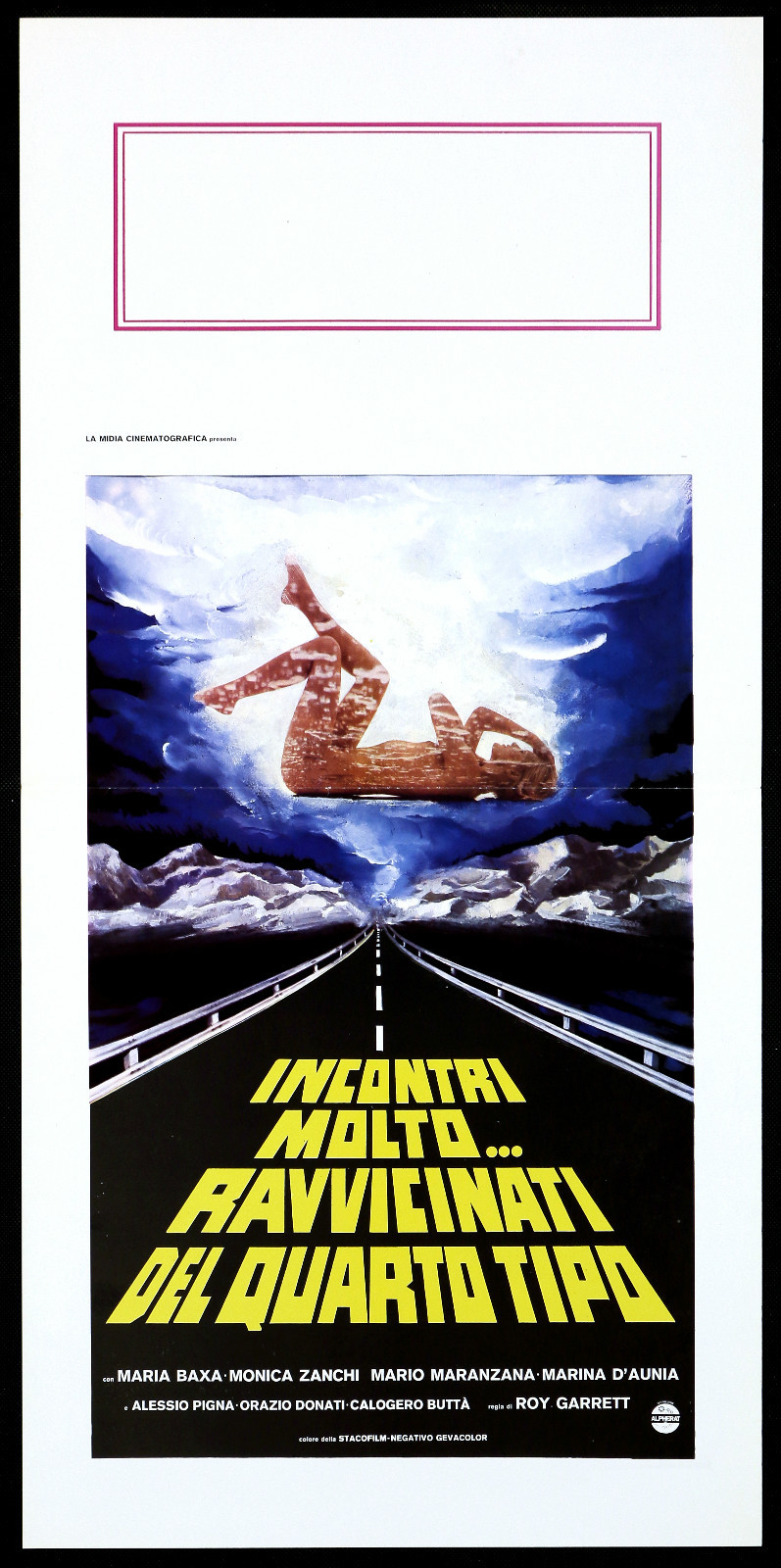 Locandina originale film Incontri molto ravvicinati... del quarto tipo (1978) - Regia di Gianfranco Baldanello, Mario Gariazzo