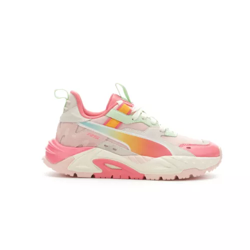 Puma RsTrck Summer Ombre Lace Up  Youth Girls Pink Sneakers Casual Shoes 3941380