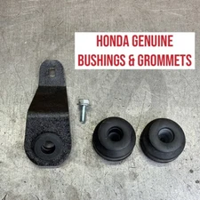 Black Radiator Bracket Stay With OEM Bushings for 92-95 Honda Civic