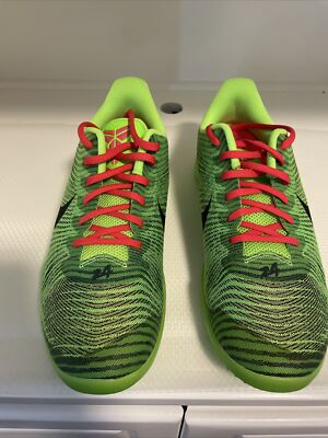Nike KB Mentality 2 Grinch Kobe Bryant Size 10.5 Brand New! 🔥RARE