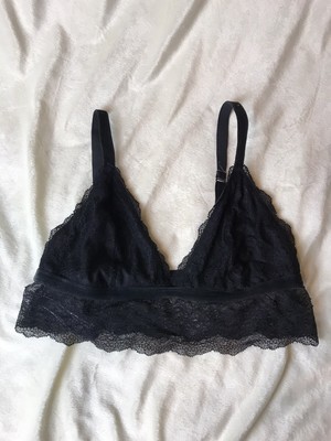 victoria secret black lace bralette