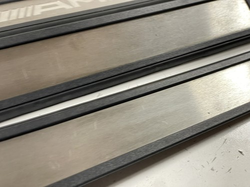 03-09 Mercedes E55 E63 AMG W211 Door Sill Set Scuff Plate Trims Set OEM 04 05 07 - Picture 3 of 12