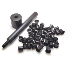 100pcs 8.4mm Black Color Brass Eyelets Rivets for .080 - .093 Kydex Holster