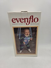 Evenflo Johnny Jump Up Vintage Doorway Jumper Blue Multicolor Infant- 1999