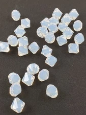 Swarovski Crystal Beads 6301/6328 WHITE OPAL Top Drill Bicones 8mm (12)
