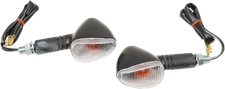 K&S TECHNOLOGIES 25-8403 Marker Lights - Single Filament - Black/Clear