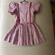 Vintage Ruth of Carolina Girls Calico Floral Dress Size 5