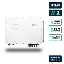 Inverter Ibrido Trifase HV Solis 125kW WiFi Bianco V-TAC S6-EH3P125K10-NV-YD-H