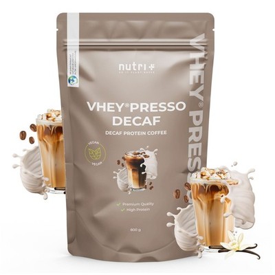 Protein-Kaffee entkoffeiniert 800 g - nutri+ Instant Protein Pulver ohne Koffein