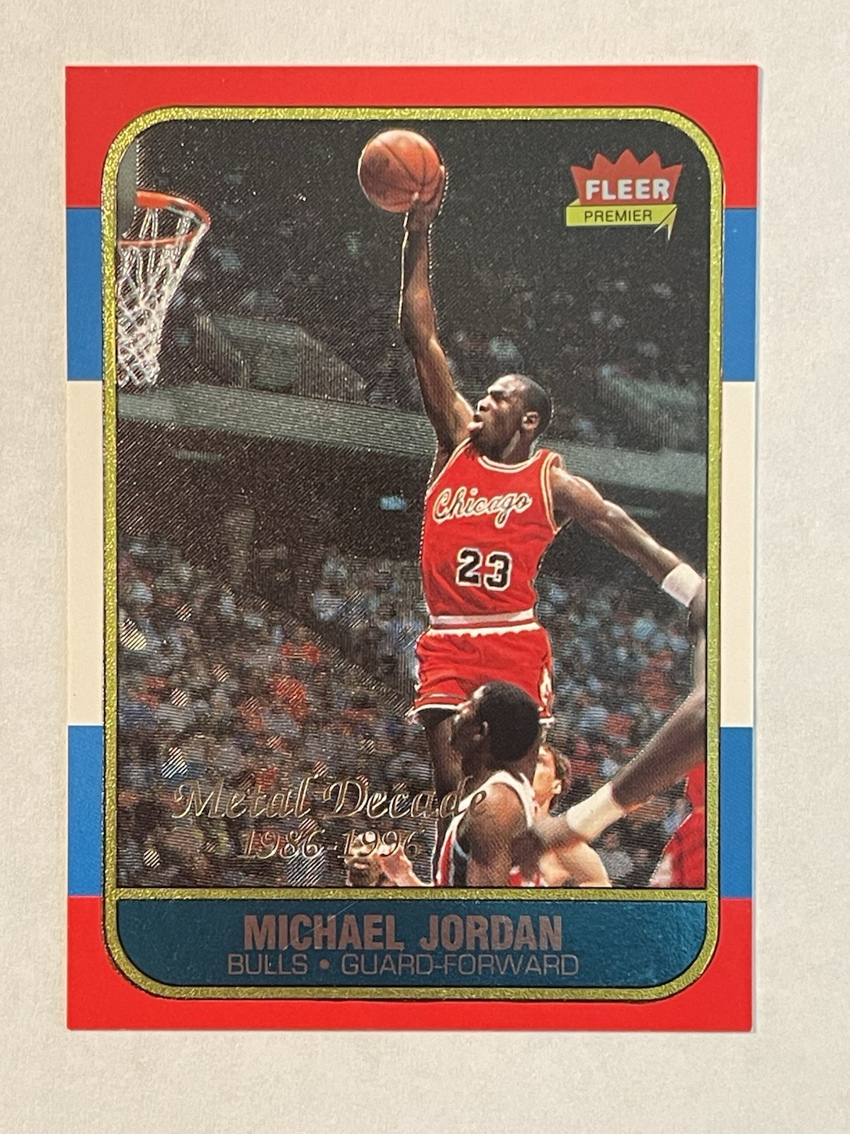 Michael Jordan 1996 Metal #M4 Decade of Excellence Price Guide 
