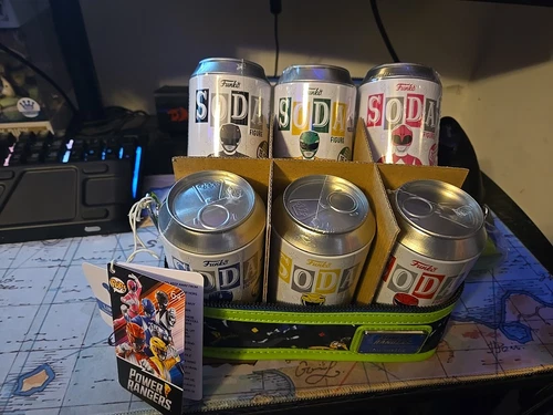 Power Rangers - Funko Sodas with Cooler - 1 Chase (Yellow Ranger) 5 Common - Picture 4 of 4
