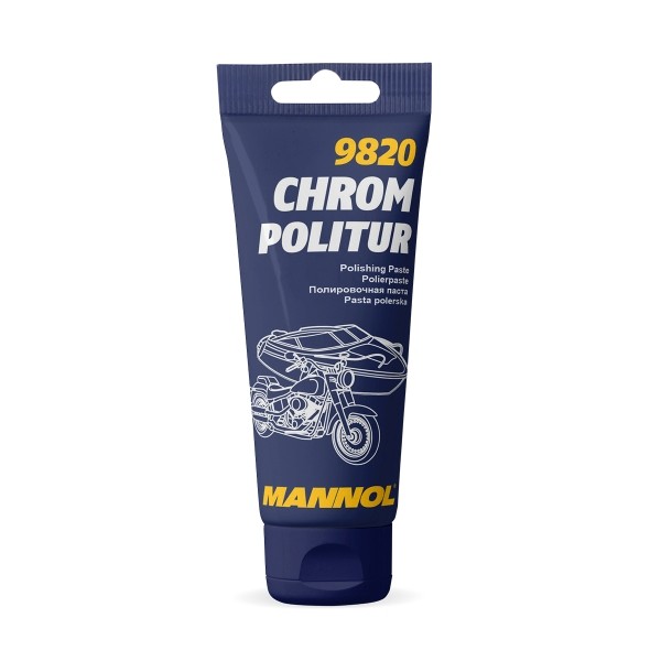 Polish Chrome 100ml Mannol pour enlever la rouille et faire briller