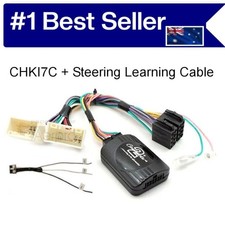 STEERING WHEEL INTERFACE & LEARNING CABLE FOR KIA SPORTAGE 2010-15 AERPRO CHKI7C