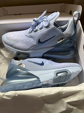 Nike Air Max 270 Men  s Light Blue Mesh Low Top Cushioned Lace-Up Sneaker