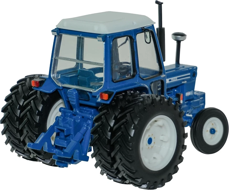 Gran Bretaña Ford 7600 con ruedas traseras dobles - Diecast juguete tractor granja juguetes 1 32 Sc Foto 3 de 4