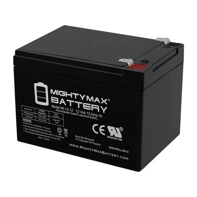 Mighty Max 12V 12AH Replacement Battery for Power Source WP12-12