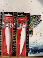LOT OF TWO! Lucky Craft flash pointer 115 4.5" suspending jerkbait White Pearl