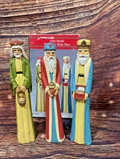 Vintage Artmark Poly Resin Three Tall Wise Men 9" The Tree Wise Men 1994