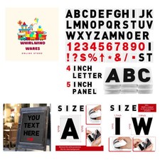 300 Pcs Sign Letter Printed on Marquee Flexible Outdoor Black Portable Sign B...